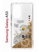 Чехол-накладка Samsung Galaxy A53 5G (630894) Kruche PRINT Крафтовые наклейки