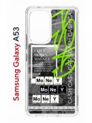 Чехол-накладка Samsung Galaxy A53 5G Kruche Print Money Easy