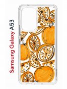 Чехол-накладка Samsung Galaxy A53 5G (630894) Kruche PRINT Апельсины