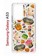 Чехол-накладка Samsung Galaxy A53 5G (630894) Kruche PRINT Halloween