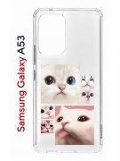 Чехол-накладка Samsung Galaxy A53 5G (630894) Kruche PRINT Коты