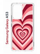 Чехол-накладка Samsung Galaxy A53 5G (630894) Kruche PRINT Сердце