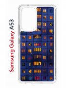 Чехол-накладка Samsung Galaxy A53 5G (630894) Kruche PRINT Ночные окна