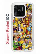 Чехол-накладка Xiaomi Redmi 10C (623779) Kruche PRINT Симпсоны