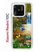 Чехол-накладка Xiaomi Redmi 10C (623779) Kruche PRINT Водопад