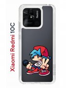 Чехол-накладка Xiaomi Redmi 10C Kruche Print FNF Boyfrend