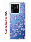 Чехол-накладка Xiaomi Redmi 10C Kruche Print Сакура