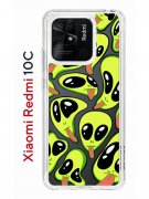 Чехол-накладка Xiaomi Redmi 10C (623779) Kruche PRINT Инопланетянин