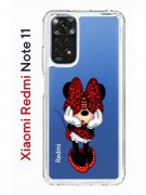 Чехол-накладка Xiaomi Redmi Note 11/Note 11S Kruche Print Минни