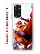 Чехол-накладка Xiaomi Redmi Note 11/Note 11S Kruche Print Человек паук