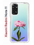 Чехол-накладка Xiaomi Redmi Note 11  (623778) Kruche PRINT Пион