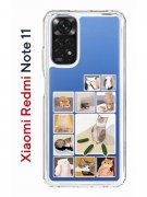 Чехол-накладка Xiaomi Redmi Note 11/Note 11S Kruche Print Коты-Мемы