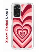 Чехол-накладка Xiaomi Redmi Note 11/Note 11S Kruche Print Сердце