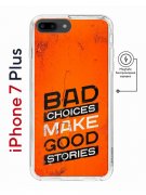 Чехол-накладка iPhone 7 Plus/8 Plus Kruche Magnet Print Good stories