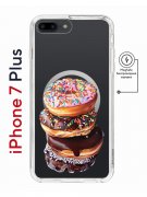 Чехол-накладка iPhone 7 Plus/8 Plus Kruche Magnet Print Donuts