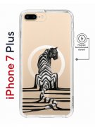 Чехол-накладка iPhone 7 Plus Kruche Magnet Print Tiger