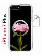 Чехол-накладка iPhone 7 Plus/8 Plus Kruche Magnet Print Пион
