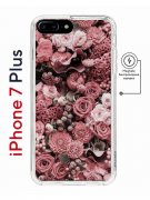 Чехол-накладка Apple iPhone 7 Plus (626141) Kruche PRINT цветы