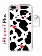Чехол-накладка Apple iPhone 7 Plus (626141) Kruche PRINT Корова