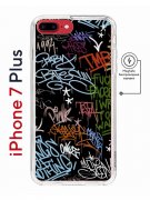 Чехол-накладка iPhone 7 Plus/8 Plus Kruche Magnet Print Граффити