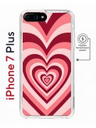 Чехол-накладка iPhone 7 Plus/8 Plus Kruche Magnet Print Сердце