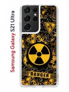 Чехол-накладка Samsung Galaxy S21 Ultra (594675) Kruche PRINT Danger