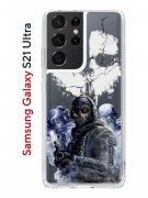 Чехол-накладка Samsung Galaxy S21 Ultra (594675) Kruche PRINT Call of Duty