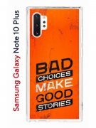 Чехол-накладка Samsung Galaxy Note 10+ Kruche Print Good stories