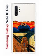 Чехол-накладка Samsung Galaxy Note 10+ Kruche Print Cookie Scream