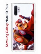 Чехол-накладка Samsung Galaxy Note 10+ Kruche Print Человек паук