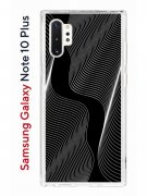 Чехол-накладка Samsung Galaxy Note 10+ Kruche Print Line black