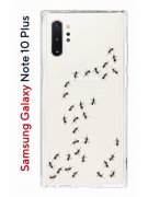 Чехол-накладка Samsung Galaxy Note 10+ Kruche Print Муравьи