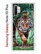 Чехол-накладка Samsung Galaxy Note 10+ Kruche Print Крадущийся тигр