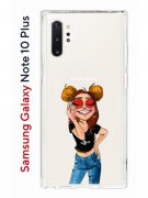 Чехол-накладка Samsung Galaxy Note 10+ Kruche Print Smiling