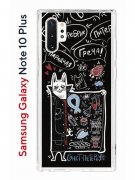 Чехол-накладка Samsung Galaxy Note 10+ Kruche Print Кот Питер