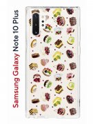 Чехол-накладка Samsung Galaxy Note 10+ Kruche Print Cake