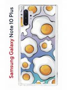 Чехол-накладка Samsung Galaxy Note 10+ Kruche Print Глазунья
