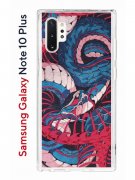 Чехол-накладка Samsung Galaxy Note 10+ Kruche Print Японская змея