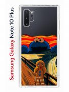 Чехол-накладка Samsung Galaxy Note 10+ Kruche Print Cookie Scream