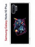 Чехол-накладка Samsung Galaxy Note 10+ Kruche Print Retro Owl