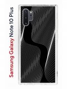 Чехол-накладка Samsung Galaxy Note 10+ Kruche Print Line black