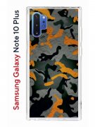 Чехол-накладка Samsung Galaxy Note 10+ Kruche Print Камуфляж