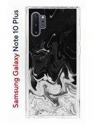 Чехол-накладка Samsung Galaxy Note 10+ Kruche Print Разводы краски
