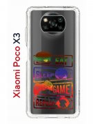 Чехол-накладка Xiaomi Poco X3/X3 Pro Kruche Print Repeat