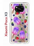 Чехол-накладка Xiaomi Poco X3 (593960) Kruche PRINT Ice Cream