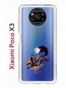 Чехол-накладка Xiaomi Poco X3 (593960) Kruche PRINT Fox