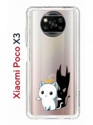 Чехол-накладка Xiaomi Poco X3/Poco X3 Pro Kruche Print Angel Demon