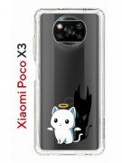 Чехол-накладка Xiaomi Poco X3/Poco X3 Pro Kruche Print Angel Demon