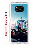 Чехол-накладка Xiaomi Poco X3/Poco X3 Pro Kruche Print Киберпанк