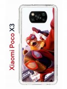 Чехол-накладка Xiaomi Poco X3 Kruche Print Человек паук